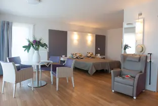 Chambre couple de la résidence Zilverduin