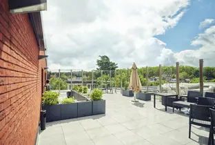 Terrasse de la résidence Rubens