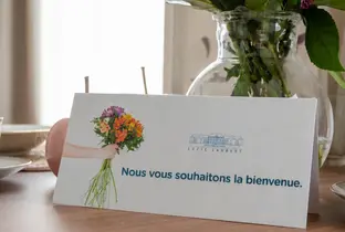 Message de bienvenue en français à la résidence Lucie Lambert