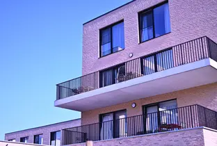 Balcon arrière de la résidence Boschart
