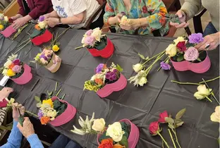 Atelier floral à la résidence Domaine Churchill