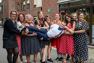 Team lors de la journée portes ouvertes de la résidence Le Thines (10-08-26)