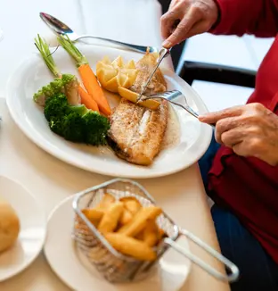 Repas à la résidence Les Jardins d'Ariane