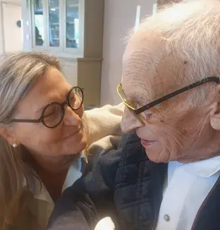 Résident & Hilde, directrice de la résidence Mercator (17-08-26)