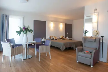 Chambre couple de la résidence Zilverduin