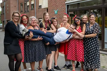 Team lors de la journée portes ouvertes de la résidence Le Thines (10-08-26)